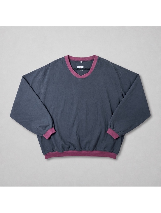 Other - Tyndale FR Flame Resistant V-Neck Pullover Shirt 2XL Arc Rated USA Gray Burgundy
